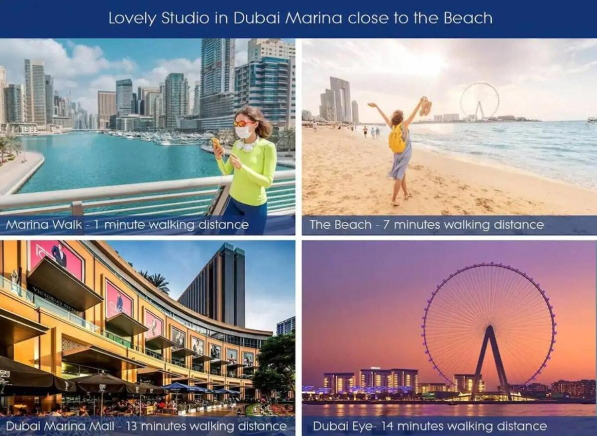 In Marina Near And Metro Z514 * Dubai